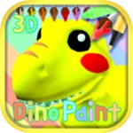 Logo of DinoPaint 3D android Application 